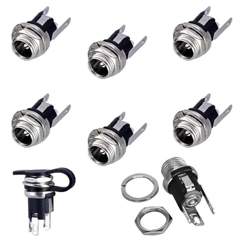 10/50/200Pcs DC-025 DC Power Jack Socket 5.5x2.1mm 5.5x2.5mm Female Jack DC025 DC Power Socket
