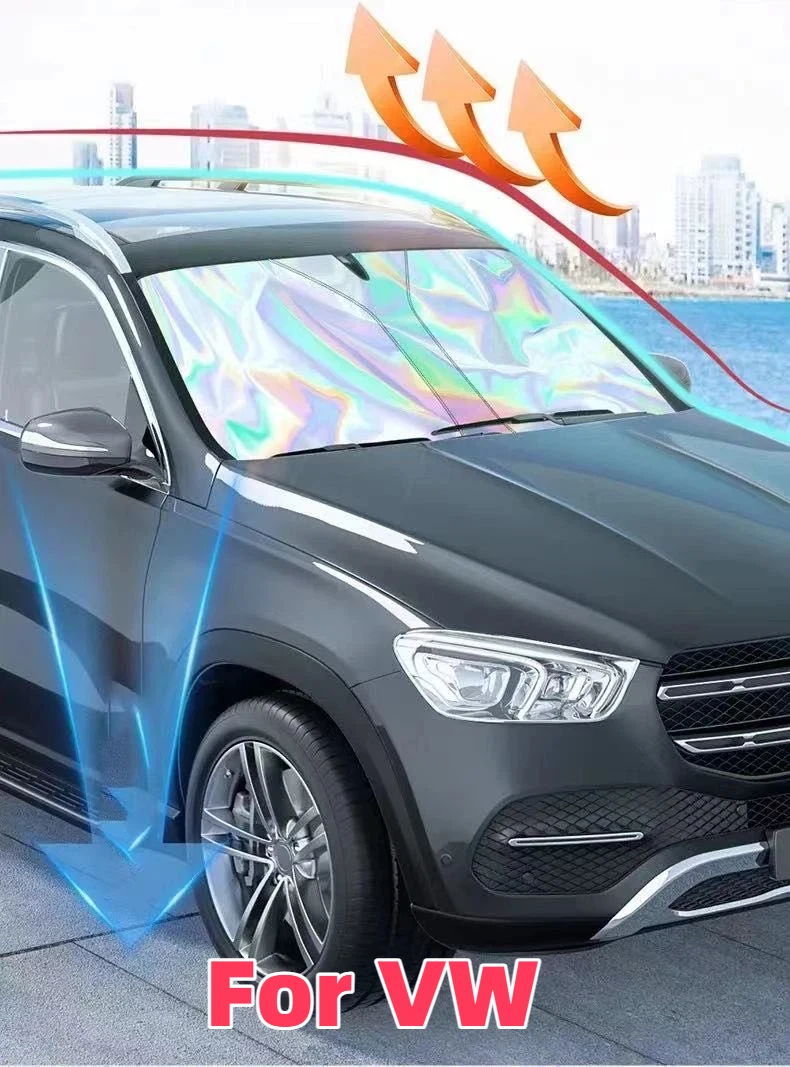 

Car Windshield Sun Shade Covers Visors Auto Front Window Sunscreen For VW Jetta glolf Polo passat Tiguan Touran Accessories