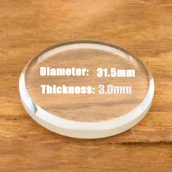 31.5mm SKX007 Glass Sapphire crystal Glass fit for Seiko SKX007 SKX009 SRPD watch case transparent crystal mirror Watch Glass