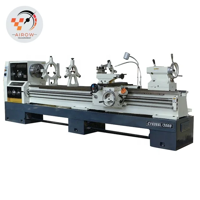 Airow CY6266B Torno de bancada horizontal de bancada escotada de servicio pesado con motor automático, fabricado en China, para metal