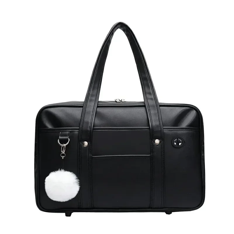 Japanese Casual PU Shoulder Bag Junior High School Students School Bag Handbag Anime Uniform Bag Tote Bags for Women Bolsos