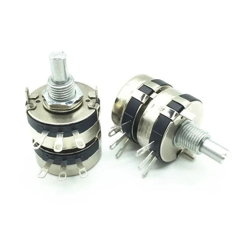 1 pz, potenziometro a doppio strato con film di carbonio ad anello singolo, WTH118-2W 1A, 1K 2.2K 4.7K 10K 22K 47K 100K 220K 470K 680K 1M,6Pin