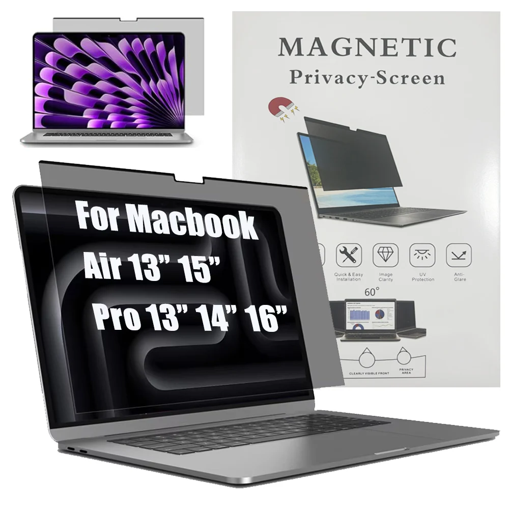 

For Macbook Monitor Privacy Screen Protector For Macbook Air 13.6 inch M4 For Macbook Pro 14 16 M4 Pro/Max For Laptop Accessory