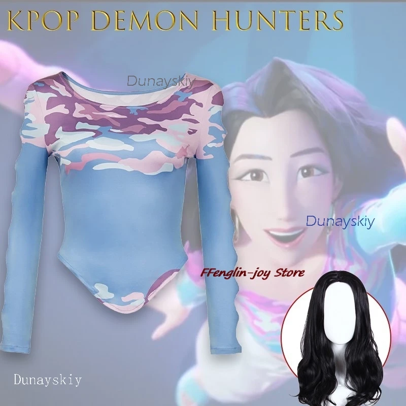 

Halloween Costume kpop Demon Hunter Celine Cosplay Costume Carnival Party Role Play Uniform Prop Carnival Outfit Adulto