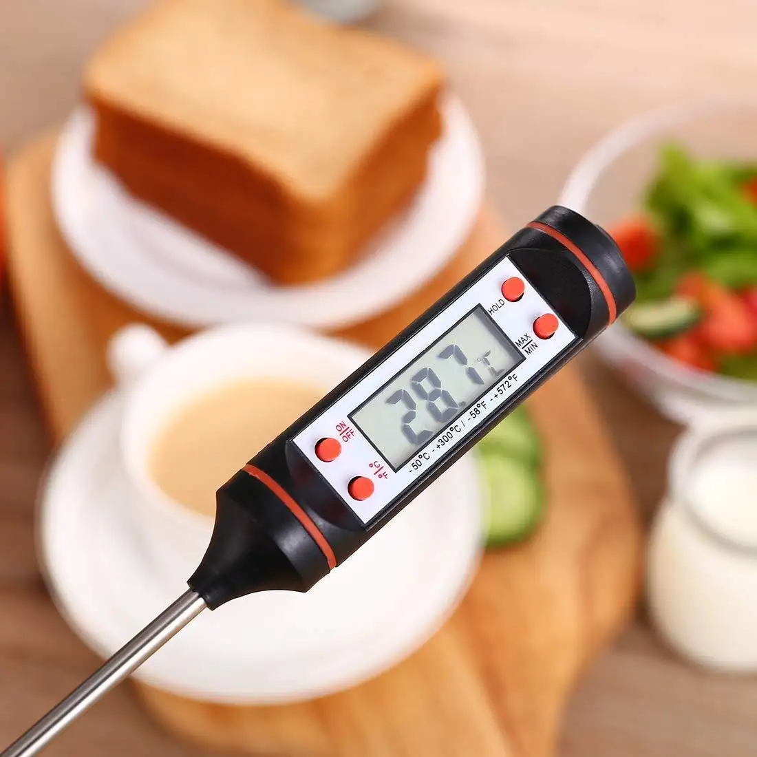 Groothandel Keuken Bbq Thermometer, Vlees Thermometer Met Keuken Probe