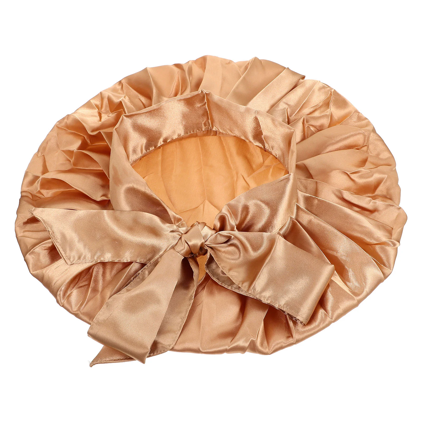 Capuz doméstico bonés jumbo sleep bonnet dormir cabeça capa 36x36x21cm cetim conveniente