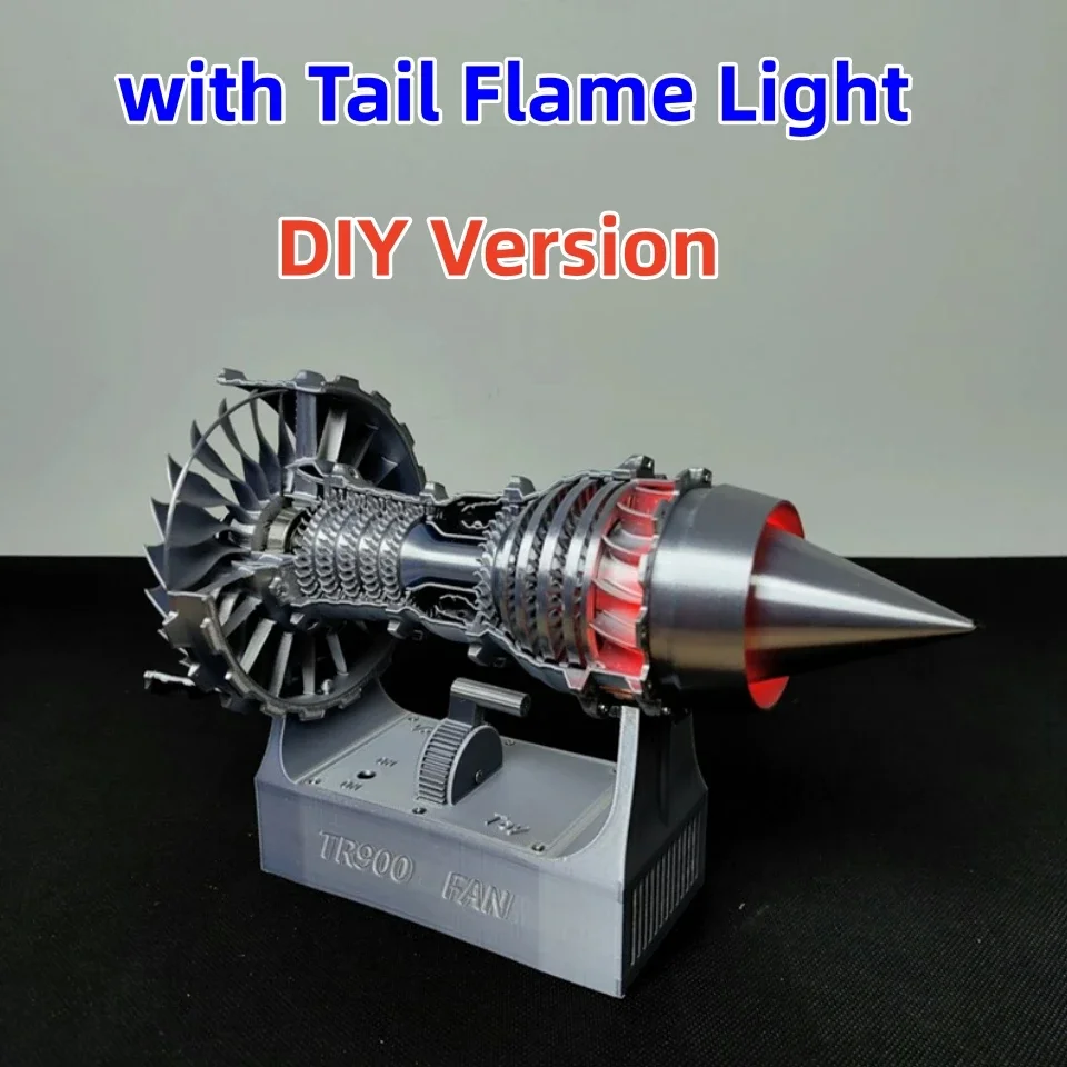 New TR900 Turbofan Engine Model Kits Adjustable Speed Aviation Aircraft Toy 3D Printed Collection Gift