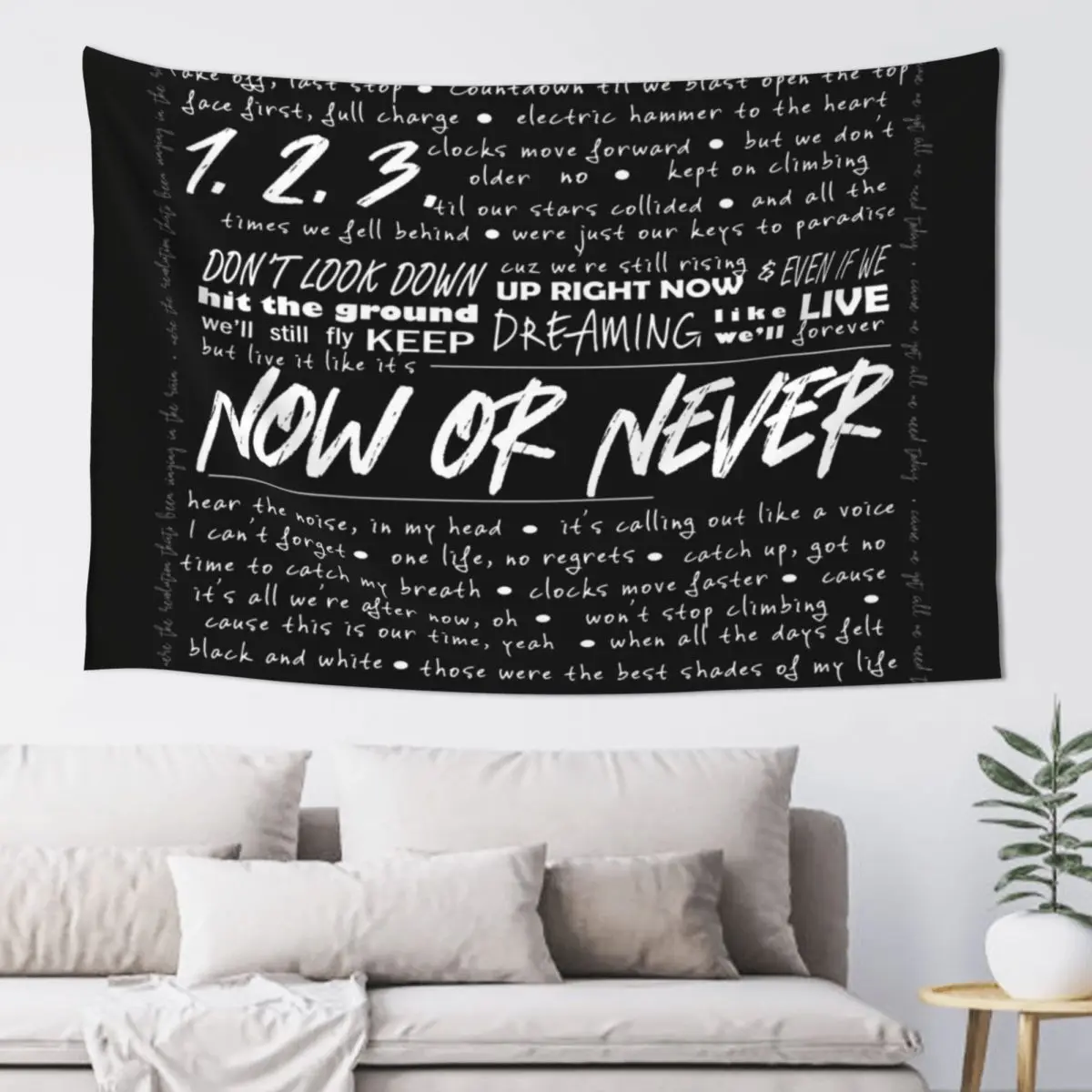 Now or Never Julie and the Phantoms Tapestry Custom Room Decoration Korean Style Tapestry