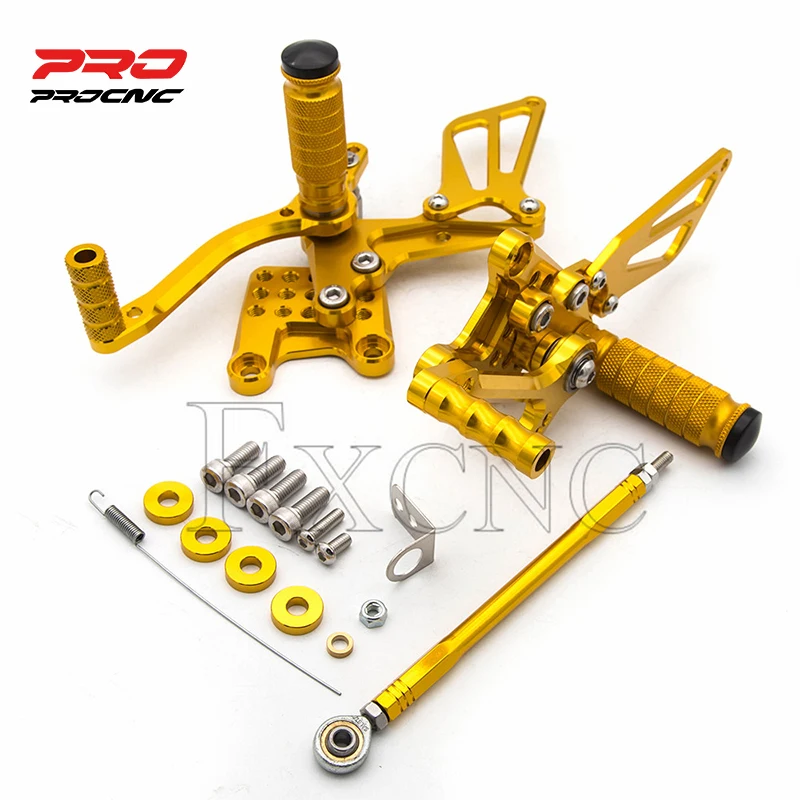 

For SUZUKI SV650/SV650S SV1000/S 1998-2014 Adjustable Aluminum Motorcycle Rearset Footrest Footpeg Rear Set Footrest Foot Peg