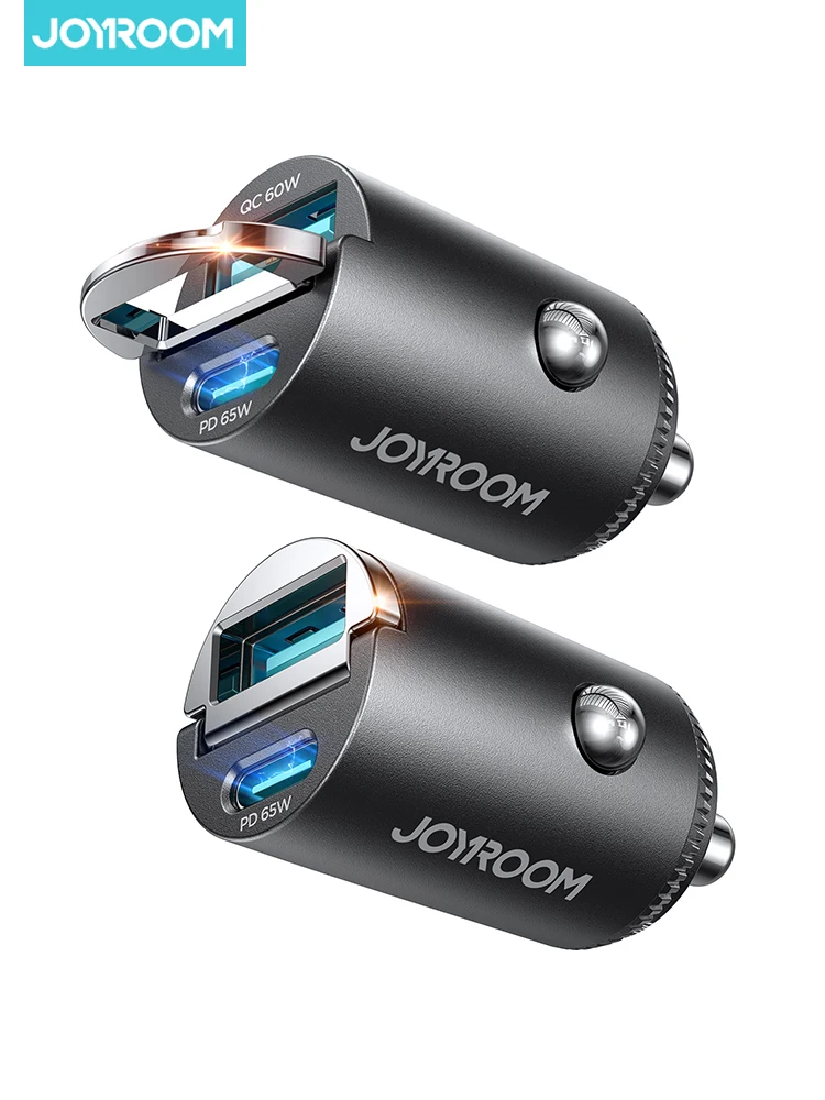 Joyroom 125W USB-C Autoladegerät Typ C AFC PPS QC PD 3.0 für iPhone 15 16 17 Samsung Xiaomi Schnellladung Auto-Handy-Ladegerät