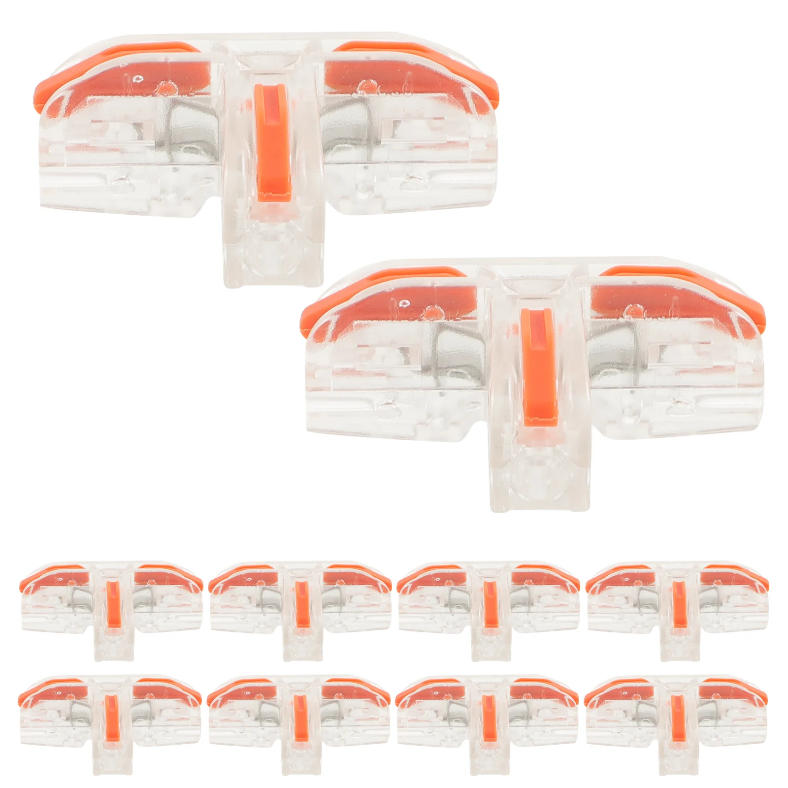 

10Pcs Copper Nylon Insulated Terminal Connector Kit T-Type Quick Splice Wire Terminals for Cable Electrical Wiring Repair