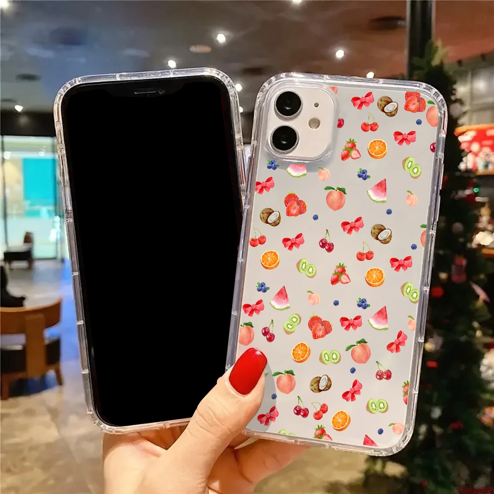 Summer Colorful Fruit Phone Case for Samsung Galaxy S25 S24 S23 S22 S21 S20 S10 Note20 Note10 FE Ultra Plus 4G 5G Clear Cover