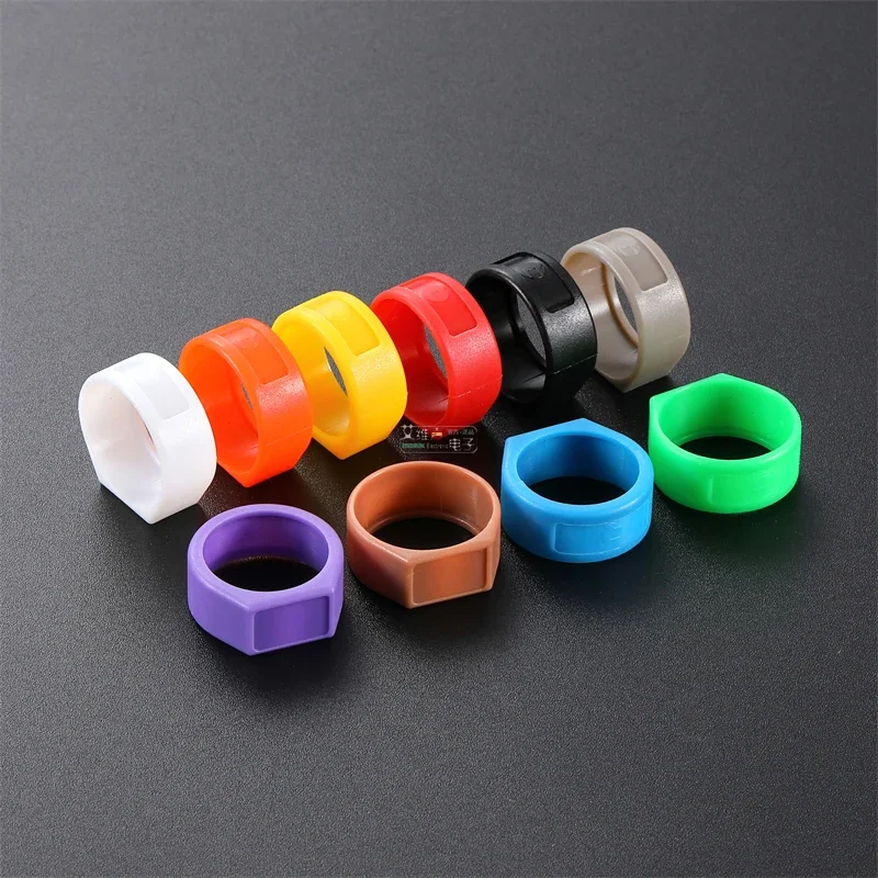 

Microphone Anti-Roll Color Ring YS-CCR for YS136N/YS137N XLR Plug, Anti-Roll Ring Multicolor Marker Ring 10 Colors Anti-Slip