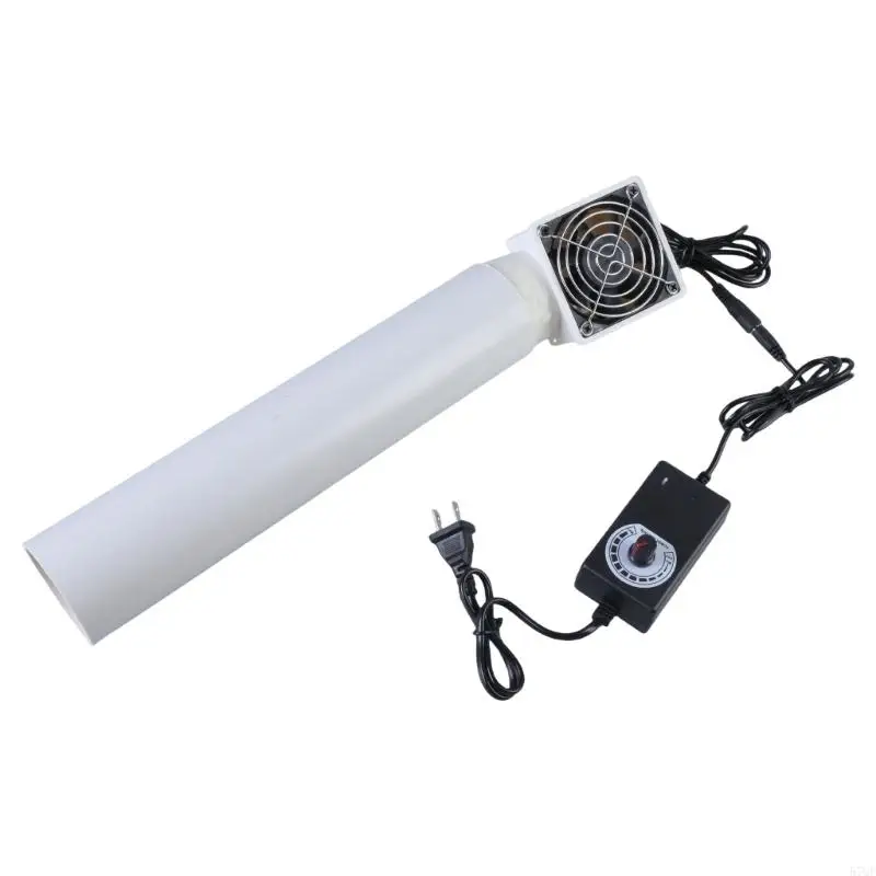 57QF Powerful 12V Pipeline Exhaust Fan 50mm/63mm/75mm Low Noise for Smokes Removal In Kitchen Bathrooms Indoor Air Extraction