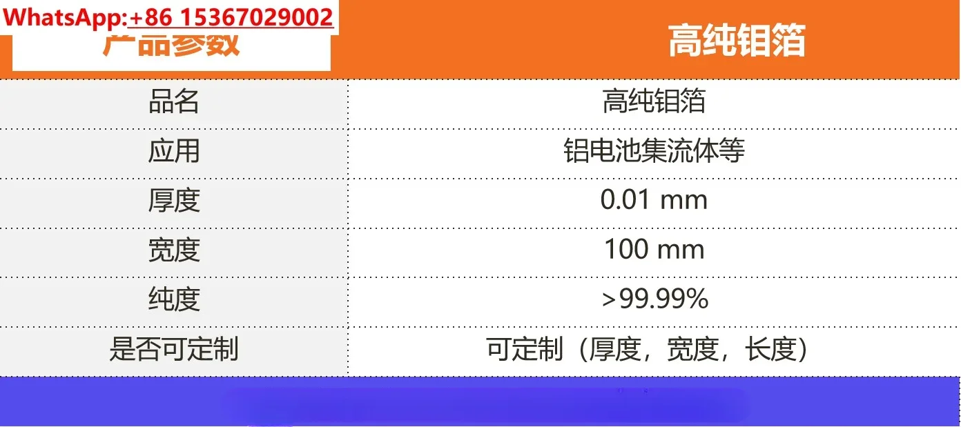 High purity molybdenum metal,  foil,  sheet,  plate, 99.99%, thickness 0.01-20 mm, image 2