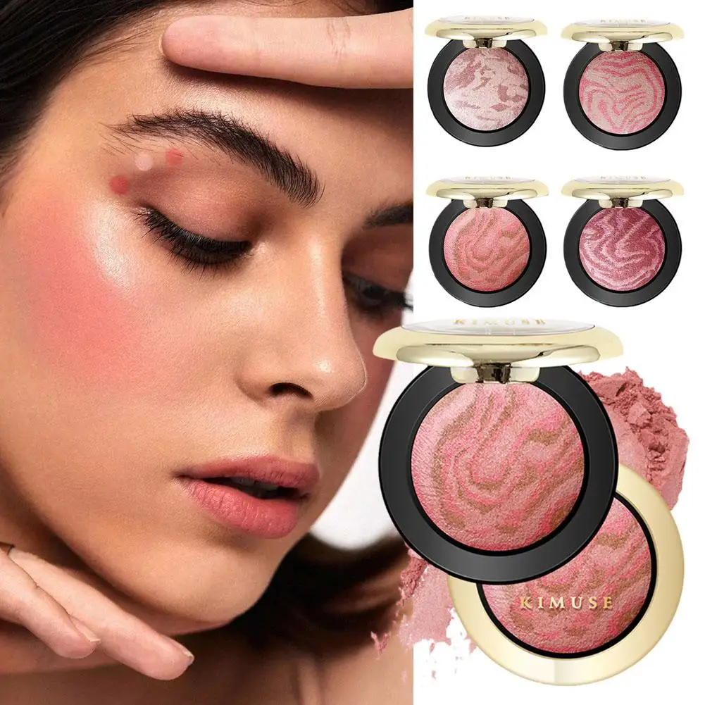 Monochrome Blush Palette Lighting Glow Baked Blush Cheek Tint Blusher Powder Makeup Matte Rouge Contour Shadow Palette 5 Colors