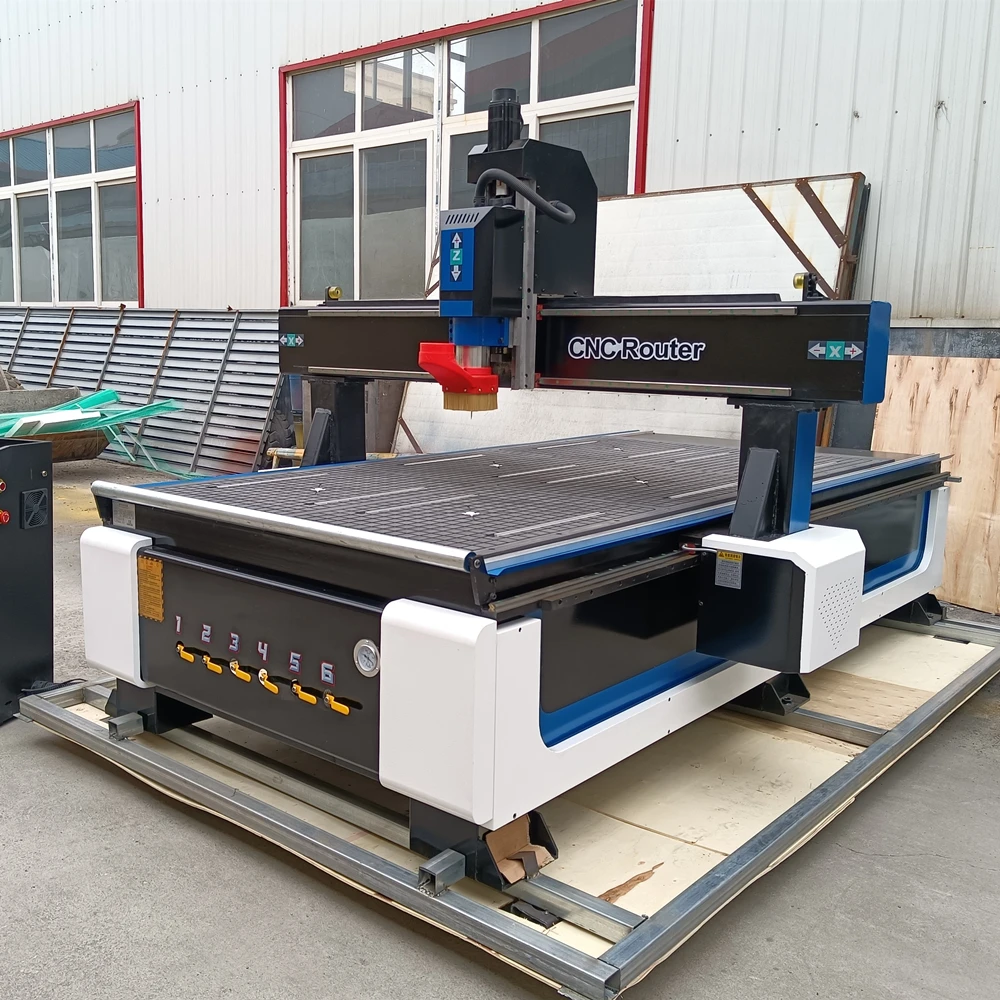 Mach3 Control Artcam Type3 Software G Code آلة قطع الخشب 1325 4 * 8Ft CNC Router لألومنيوم الرخام
