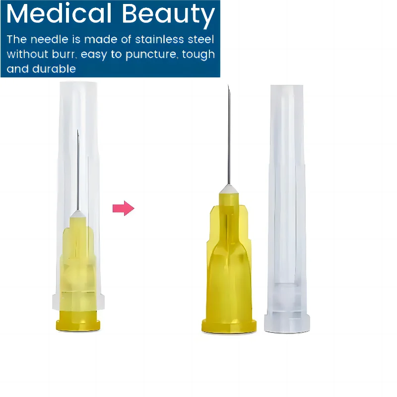 

50/100Pcs Painless small needle painless beauty ultrafine 30G * 4mm ,30G * 13mm ,30G * 25mm syringes Korean Needles Eyelid Tool