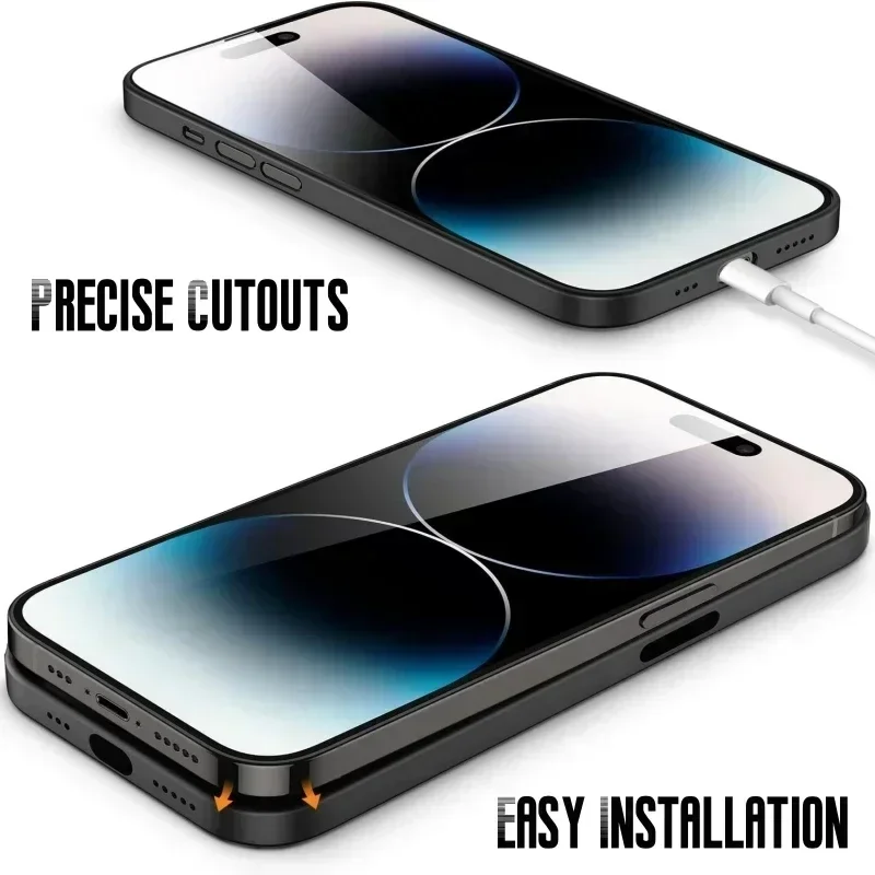 Ultra fino fosco caso para iphone 16 15 14 13 12 mini x xr 11 pro max capa completa para iphone 15 14 8 plus duro pc casos à prova de choque