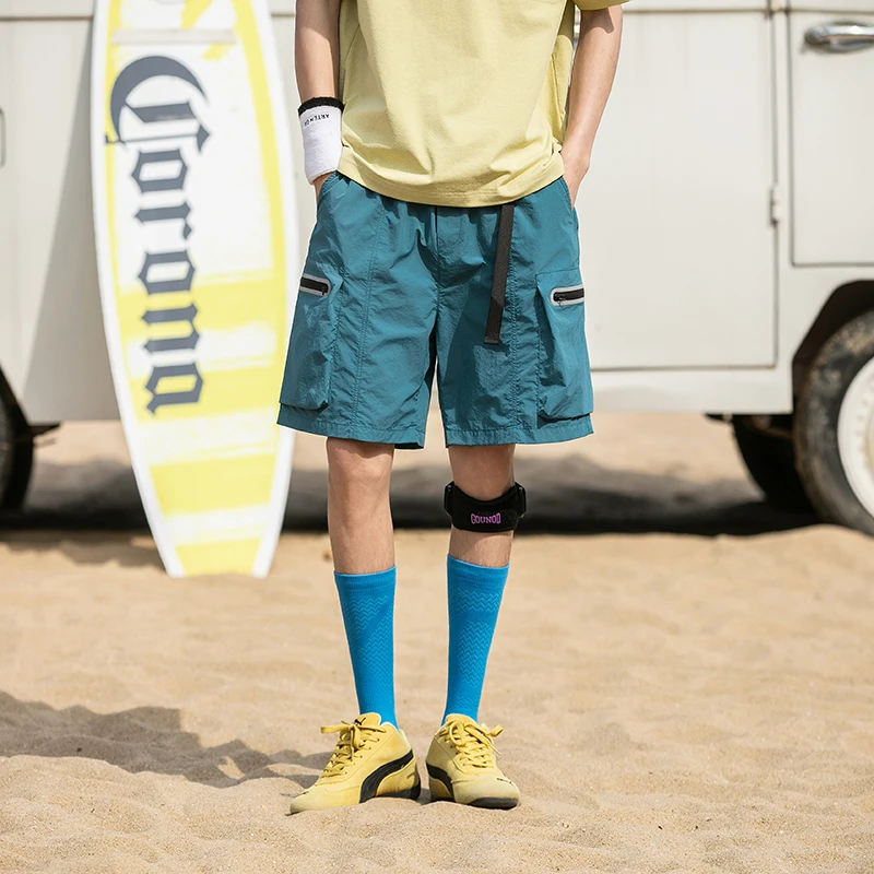 

Мужские летние шорты-карго 2025 года, свободные быстросохнущие дышащие повседневные шорты с 5 карманами для улицы (S-2XL)