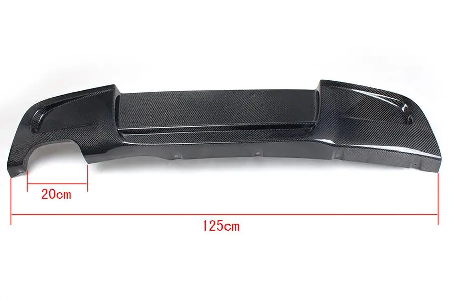 For BMW E87 Mtech M Package Bumpers 2007-2010 Carbon Rear Diffuser Spoiler Lip view 5