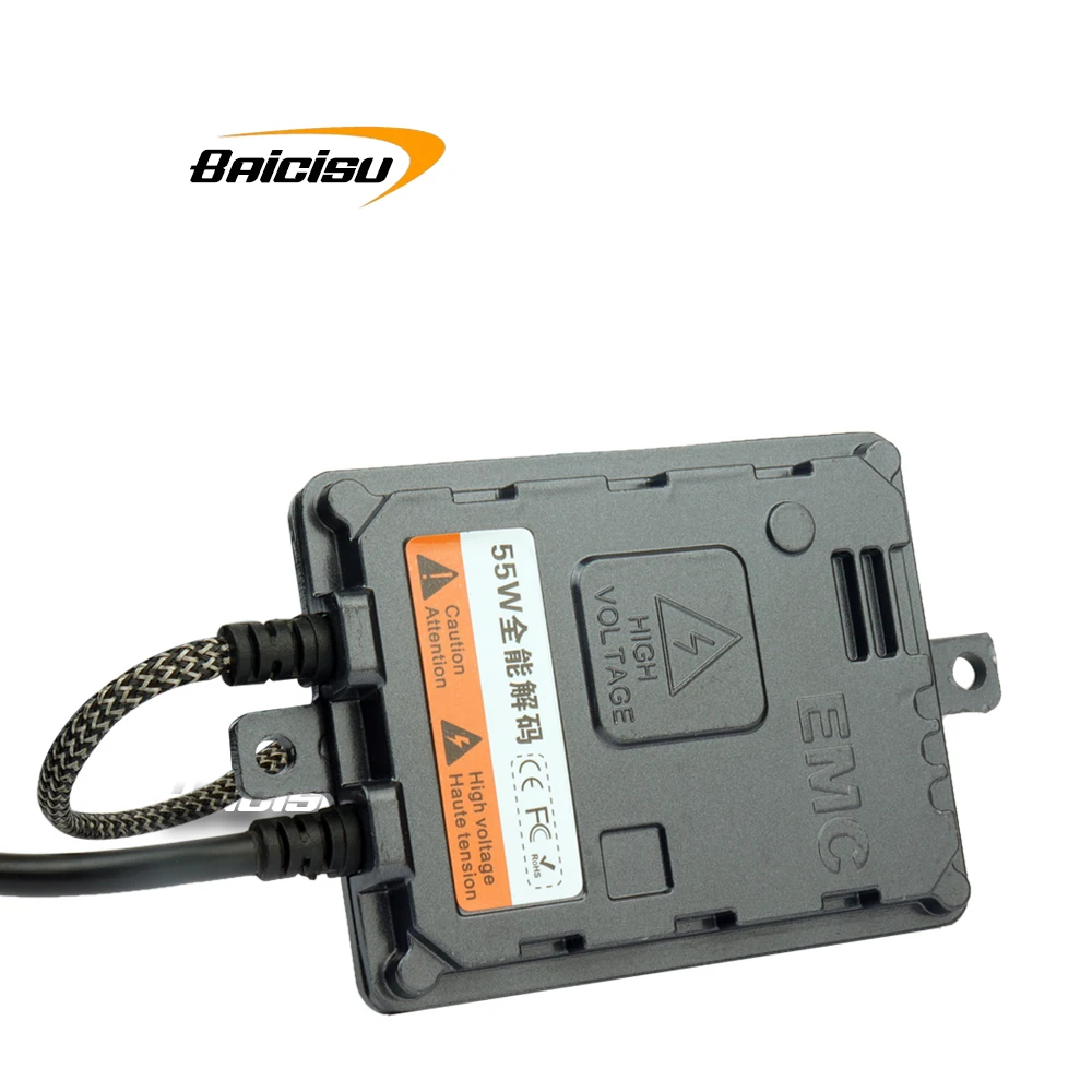 2025 Asic Chip 2pcs 55w Xenon For Hid Can-bus Error Canceller Ballast Car Headlight Fog Light With Digital Fast Start Reactor