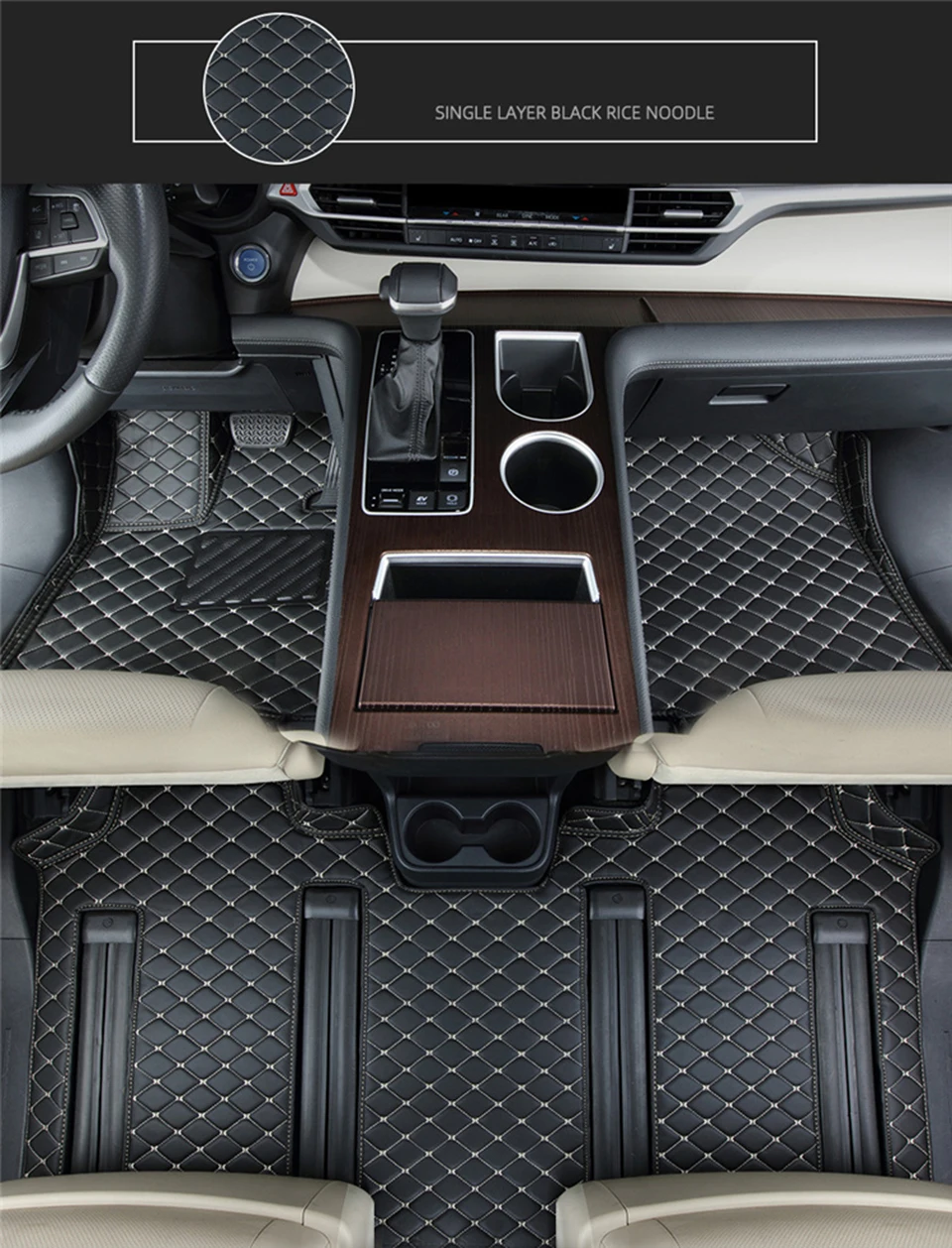 Autofußmatten für Toyota Sienna 2018~2022, Dropshipping-Zentrum, Auto-Innenraumzubehör, Lederteppiche, Fußmatten – Detail 2