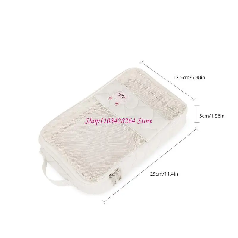 Modern Diaper Bag with Zippered Compartments for Wipes & Feeding Supply