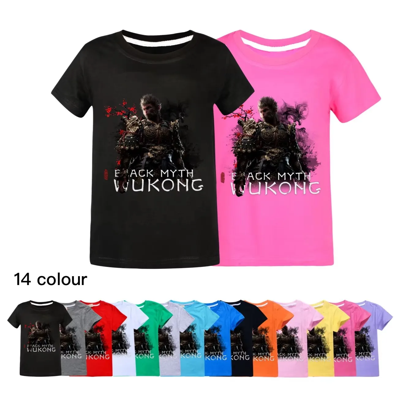 New Role Playing Game Black Myth Wukong Kids T-shirt 3D Print Fashion Boys Girls Short sleeve Top Children's Pullover 2-16Years