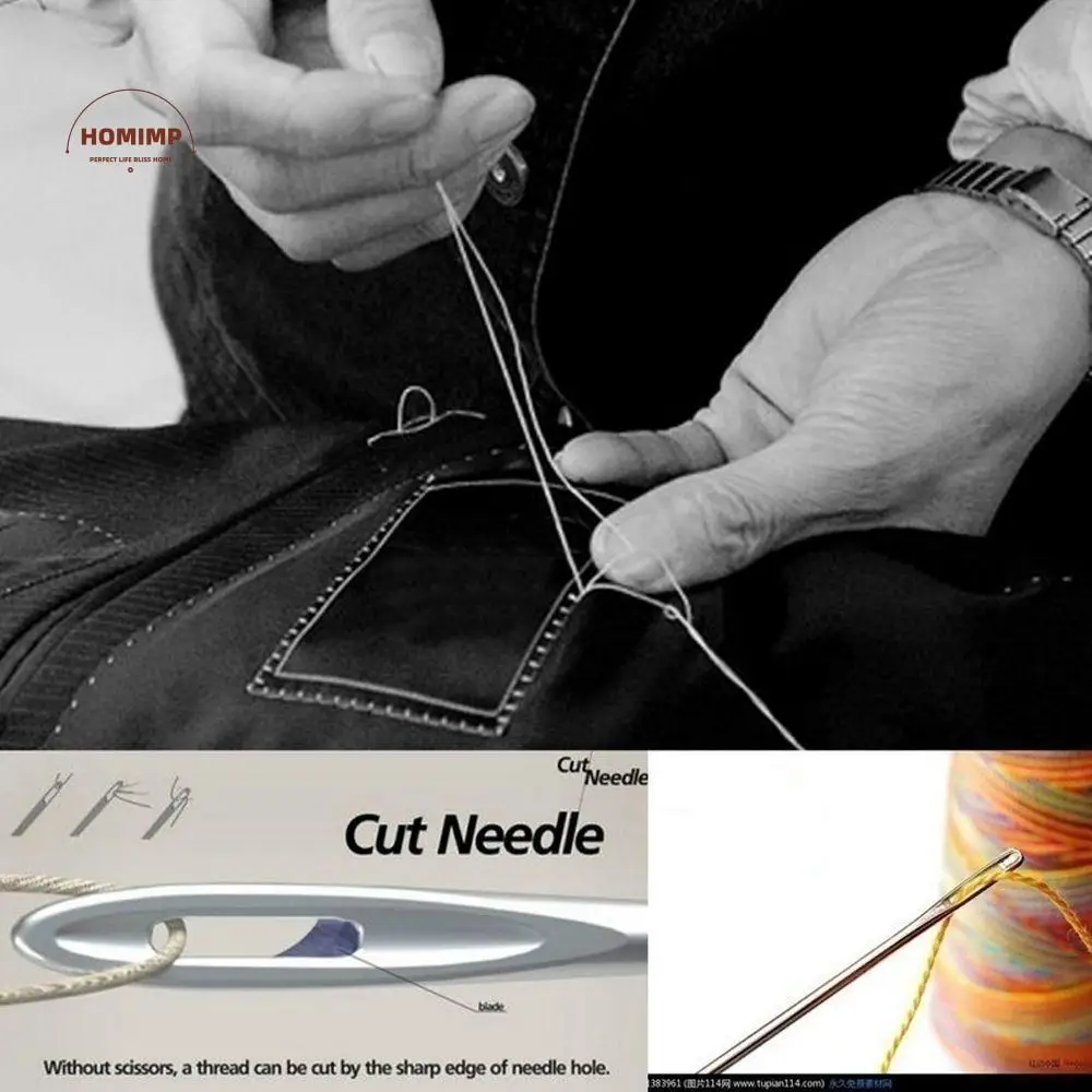 

Leather Needle Home Hand DIY Crafts Home Supplies Stainless Steel Hand Sewing Needles Sewing Needle Sewing Crafts Sewing Pins