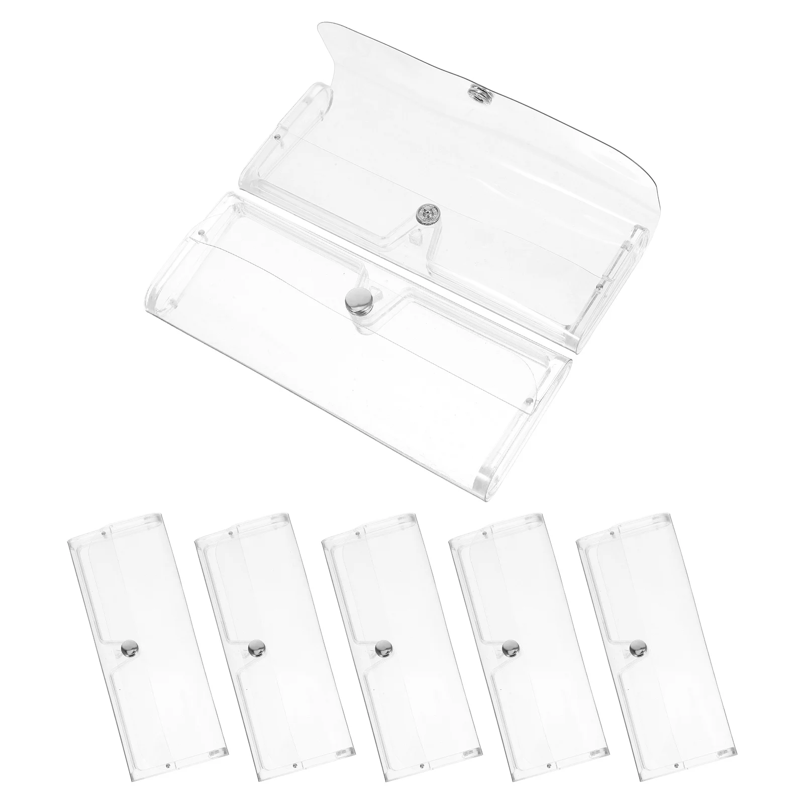 

7pcs Glasses Storage Box Clear Hard Case for Eyeglasses Sunglasses Travel Organizer Lightweight Durable Accessories