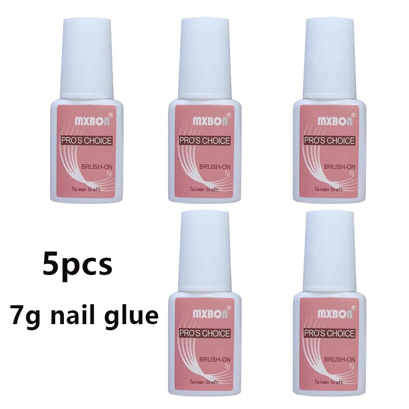 1pcs 5pcs 7g supersterke nagellijm voor valse nageltips, acrylnagels, druk op nagels, nepnagels kunstdecoratie blijvende hechting