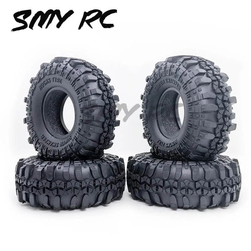 4szt 1.9 Inch 110mm Rock Crawler Tire Wheel With Solid Beadlock Wheel Rim For 1/10 Axial Trax Trx4 Rc4wd D90 D110 Tf2 Rc Car