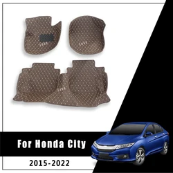 Car Floor Mats For Honda City 2022 2021 2020 2019 2018 2017 2016 2015 Auto Interior Accessories styling Rug Foot Carpets Covers