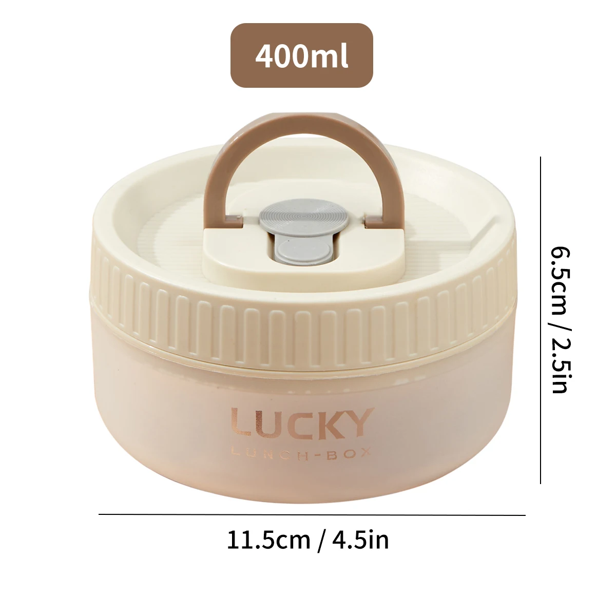 Draagbare plastic lunchcontainer met handvat Lekvrije fruitsalade Lunchbox voor kinderen Student Picknick Bento Box Magnetronbestendig