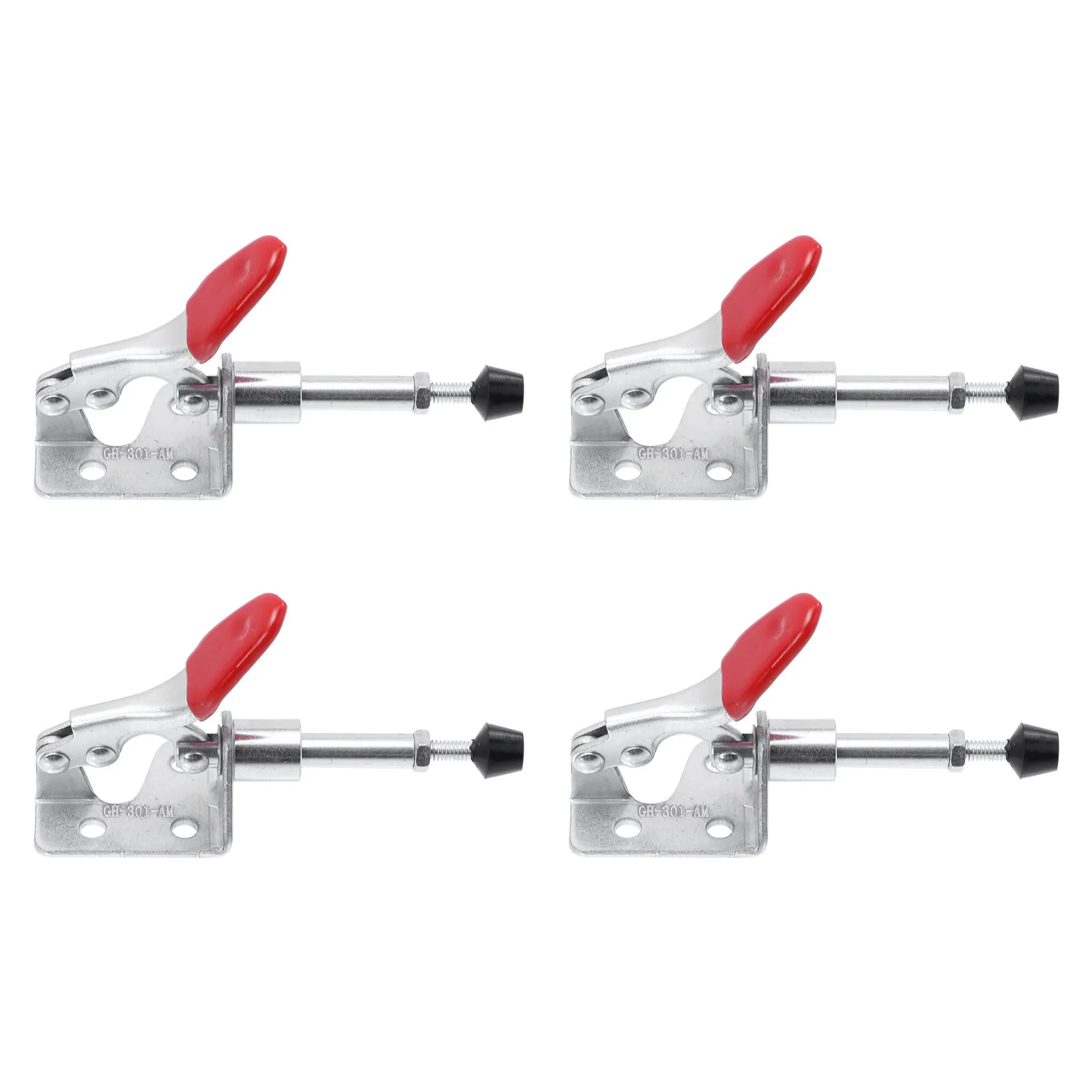 4Pcs Hand Tool Toggle Clamps Iron Straight-Line Action Fast Locking Clips for Smoker Lid Tool Fixtures Home Office Factory Use
