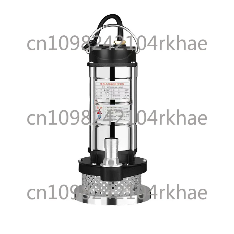 

Stainless steel household 220V corrosion-resistant and rust resistant submersible pump, agricultural seawater sewage pump