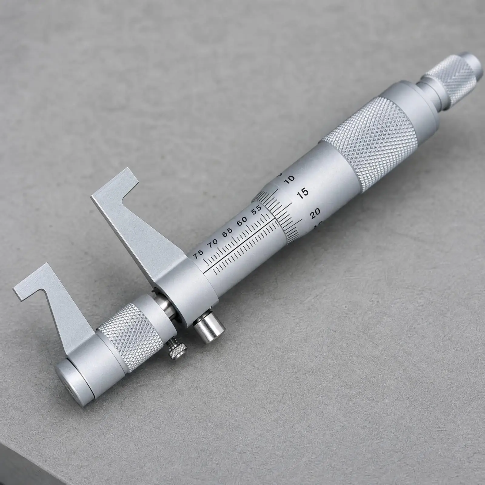 Internal Diameter Micrometer Caliper with Knurled Thimble Measuring Force Mechanism for Consistent Repeatable Results