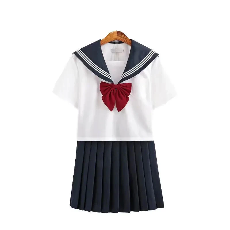 Chaqueta escolar de talla grande para niña, uniforme JK de actuación, Anime japonés, Pure lovely Navy Sailor Set, BL, Sissy CD TS