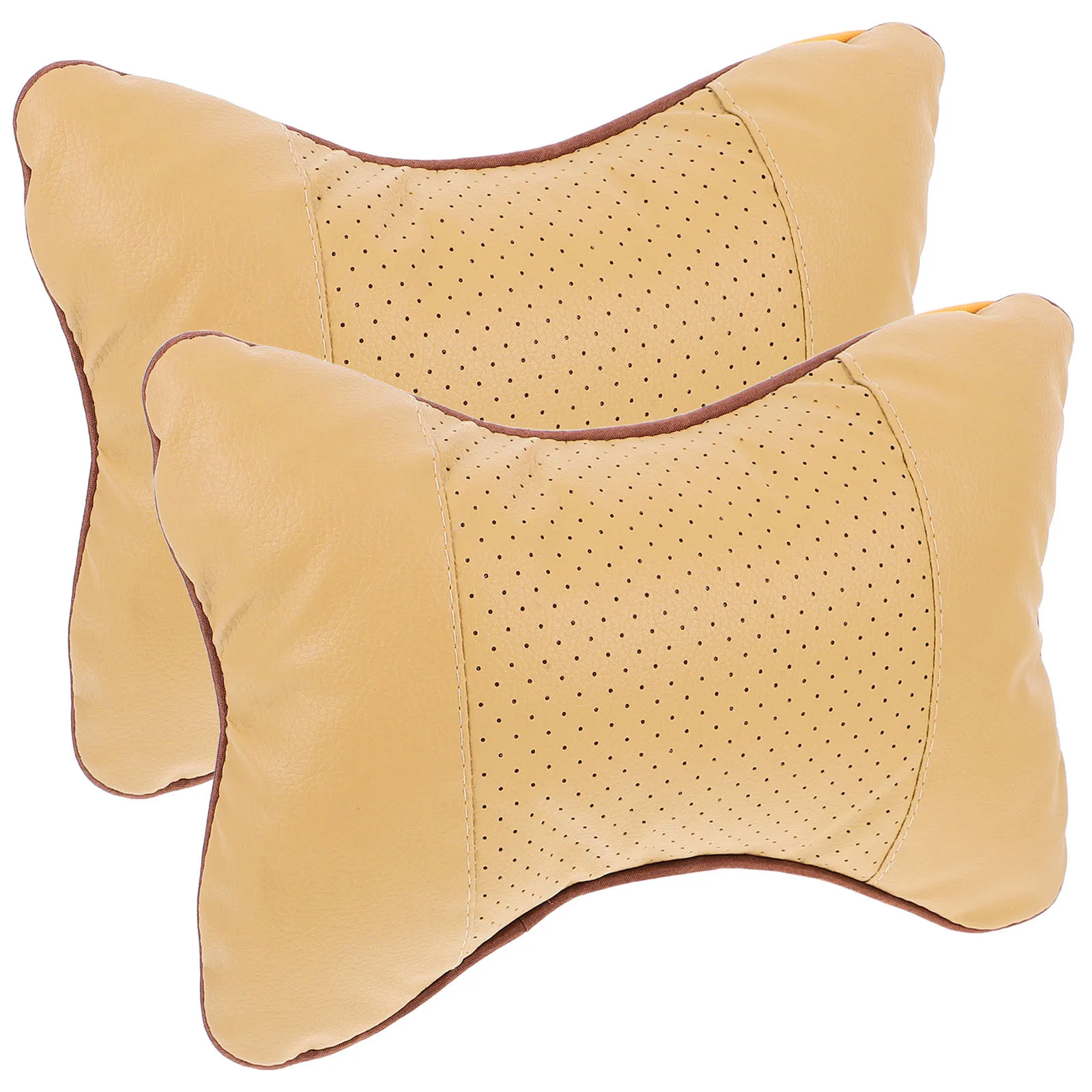 

2pcs Car Neck Pillow Universal Fit 4 Seasons Comfortable Support Driving Long Hours Neck Rest Headrest Cushion Pad