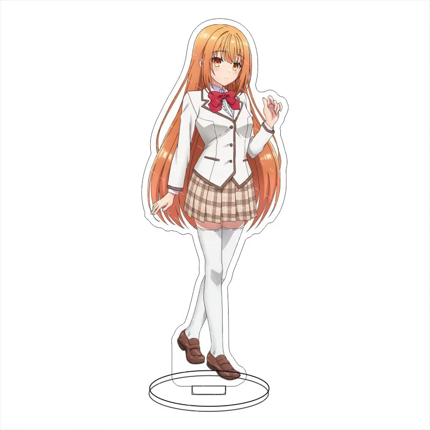 Anime Rich Girl Caretaker Acrylic Stand Eleanor Voss Clara Bennett Model Figure Cosplay Plate Holder Topper Keychain Toys