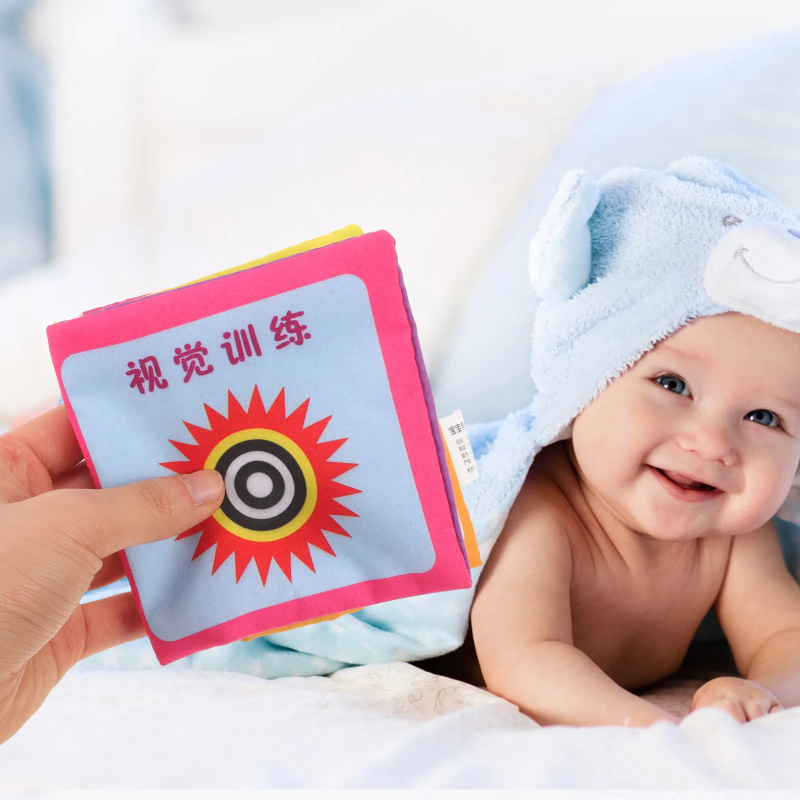 1 مجموعة 1 مجموعة الطفل القماش كتاب طفل الحسية لينة التحفيز البصري كتاب للتعليم المبكر تطوير الرضع نمط مونتيسوري