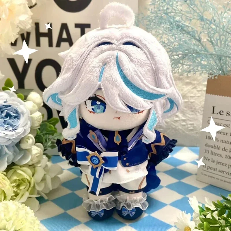 20cm Genshin Impact Focalors Plush Stuffed Dolls Kawaii Furina De Fontaine Plushies Dress-up Clothes Puppet Birthday Gifts Toy