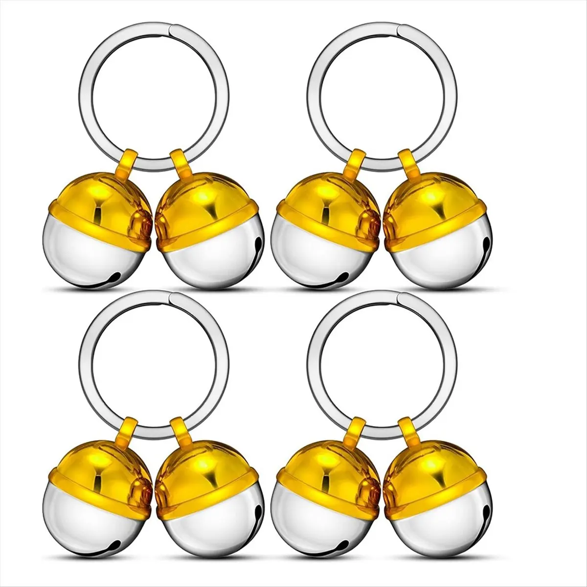 COFA 8 Pack Extra Loud Cat & Dog Bells, Brass Dog Collar Bell Pet Tracker, Protect Wildlife, for Various Deaf or Elderly Pets