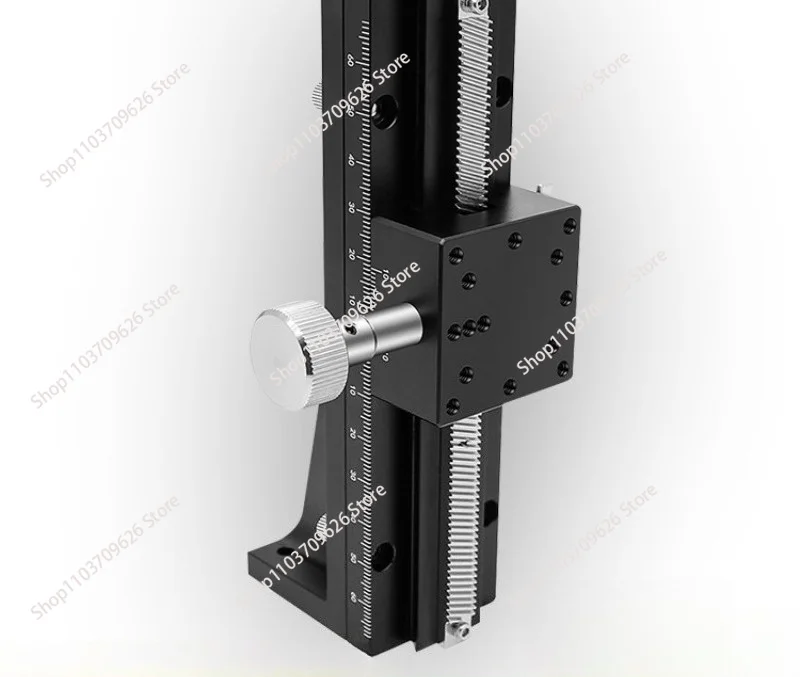Z-axis manual vertical lift table dovetail rack and pinion slide table LWZ25-L50 LWZ25-L70 LWZ25-L100 LWZ25-L150