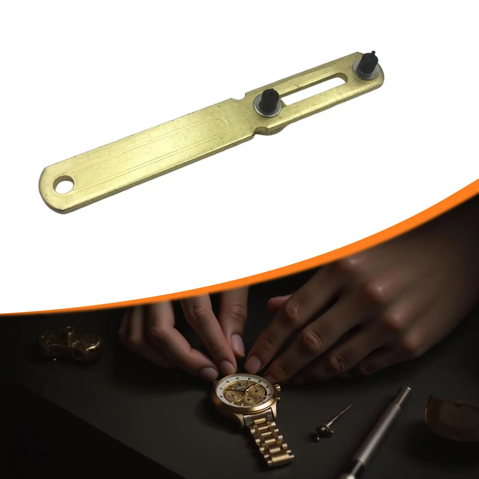 Herramienta de extracción de abridor trasero de reloj, herramienta de apertura de dos pies, removedor de caja profesional