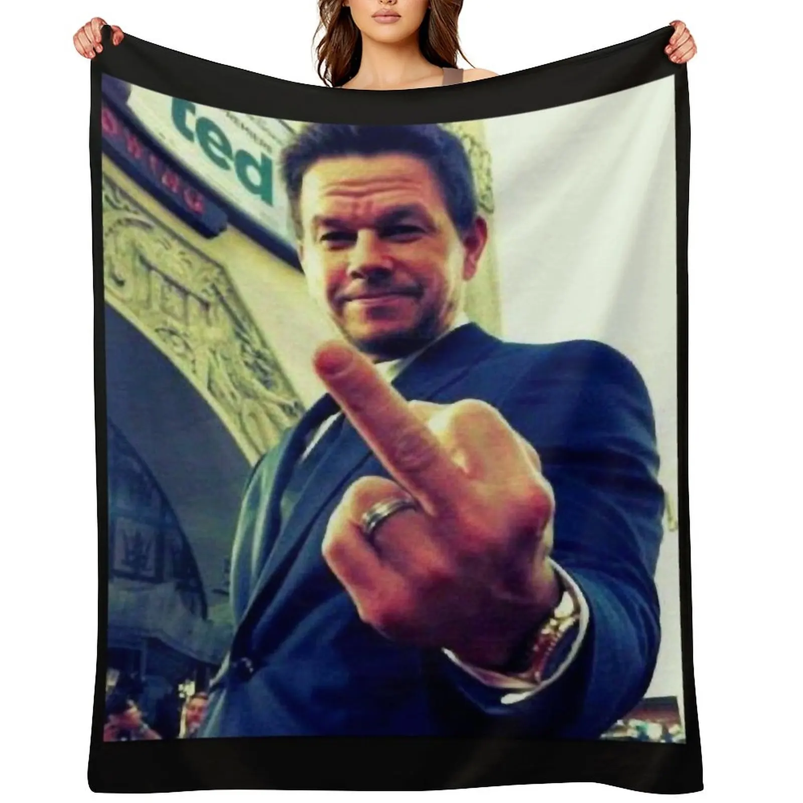 

mark wahlberg Throw Blanket sofa bed Comforter Decorative Sofa Thins Blankets