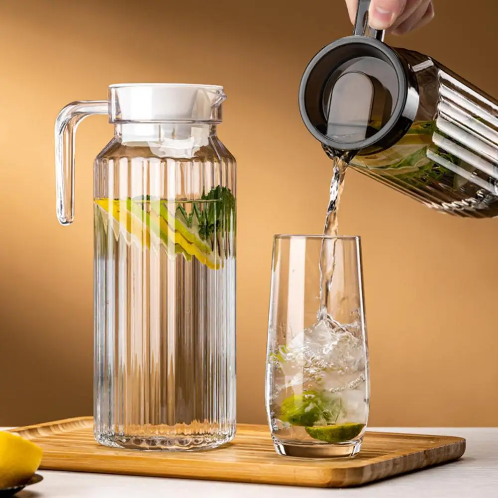 1.1 Litre Plastic Pitchers BPAFree Clear Water Pitcher for Iced Tea Lemonade Unbreakable Beverage Pitcher Fridge Jug 2025