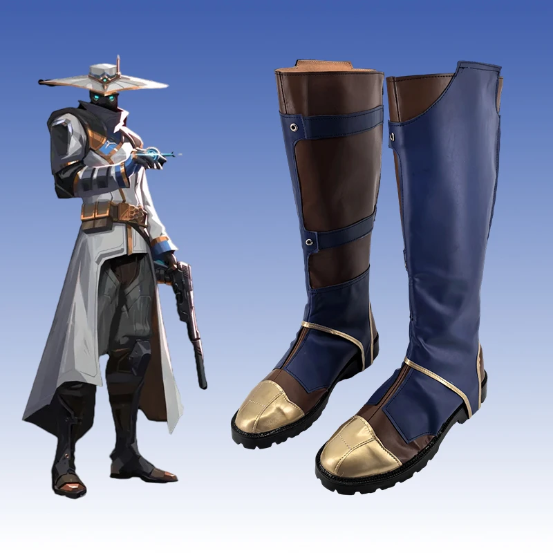 Cypher Cosplay Schuhe Spiel Valorant Stiefel Rollenspiel Performance Stiefel für Mann