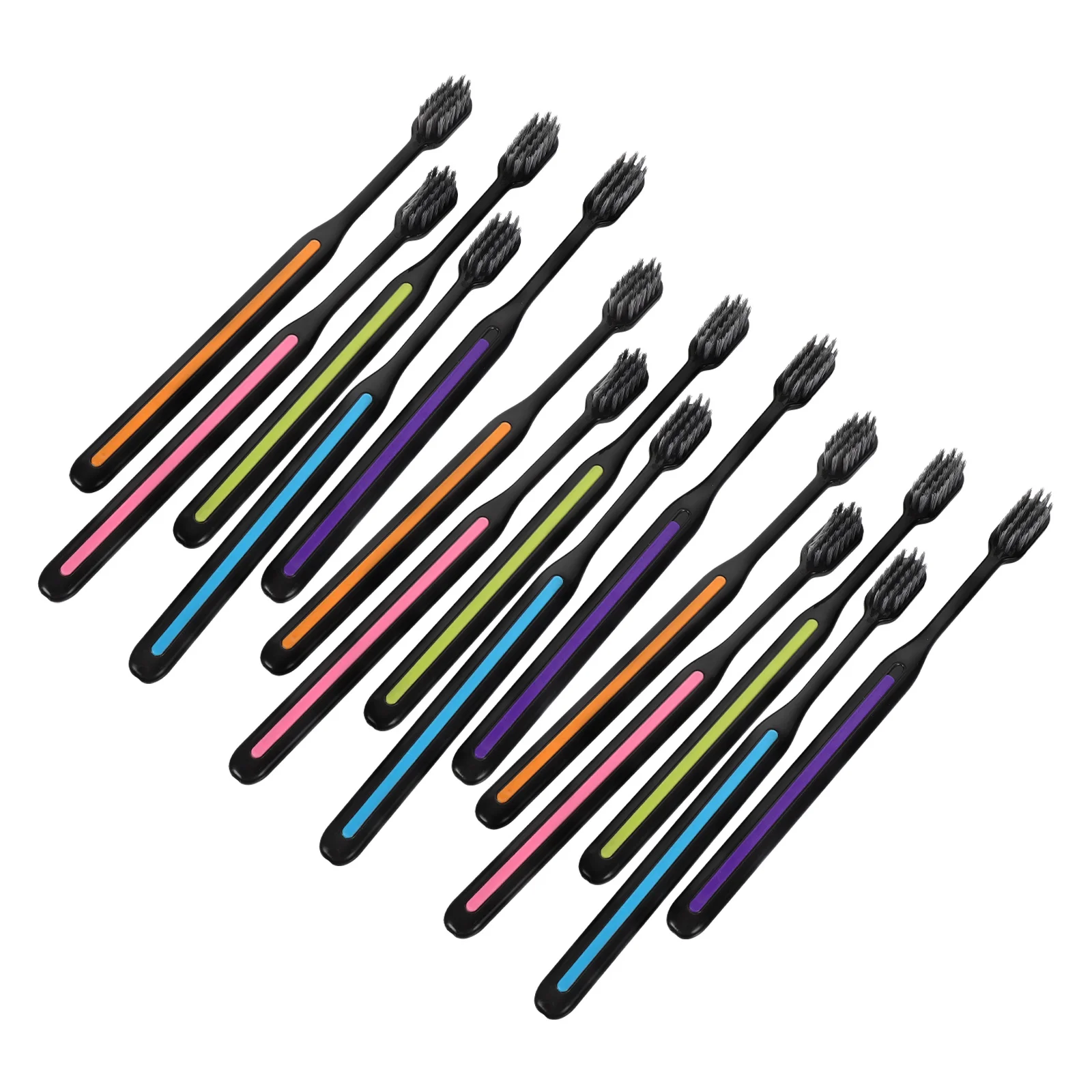 

15pcs Gum Massage Toothbrush Comfort Handle Wear-Resistant Bristles Travel-Friendly Portable Daily Use Household Oral Cleaner